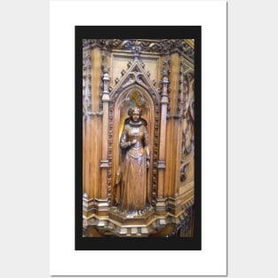 Mary Queen of Scots Carving, St Michael's Church, Linlithgow Posters and Art